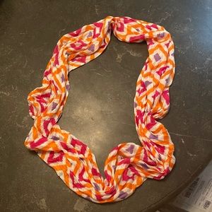 GUC Charming Charlie’s infinity scarf pink, orange, purple